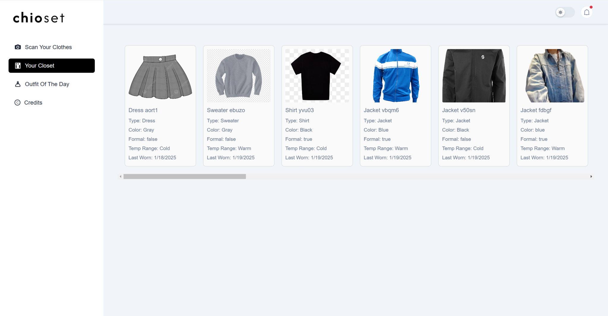 Screenshot of App